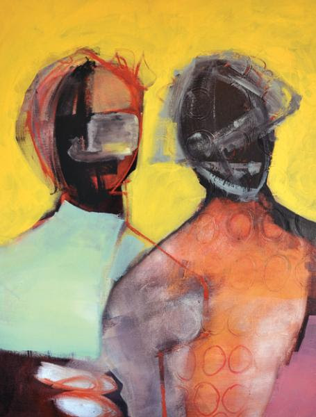 Duunas 27.5 x 19.6 inches (70 cm x 50 cm.) Mixed media on canvas.