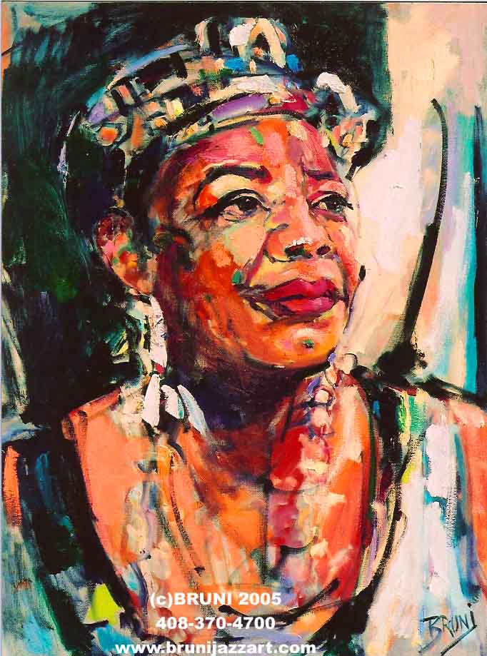 Maya Angelou, by Bruni (2005)