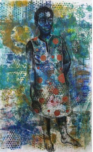 Image: Night Stands Softly, Delita Martin | Mixed Media, 53 x 85,5 inches, 2013