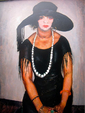 “Portrait of Tonia Stieltjes,” by Jan Sluyters, 1922. RKD Netherlands Institute for Art History.