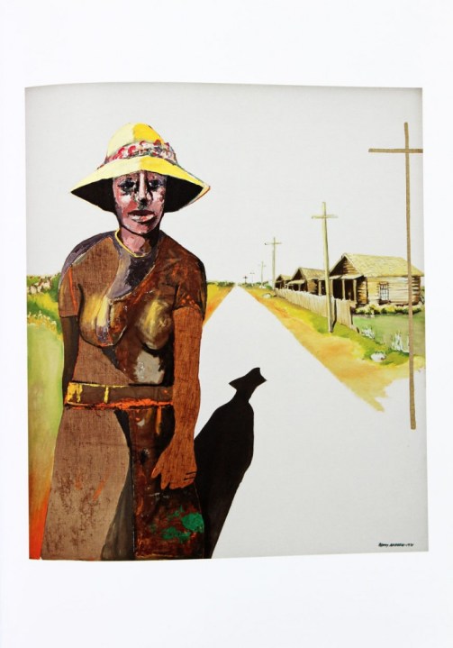 "Down the road," 1971, Benny Andrews