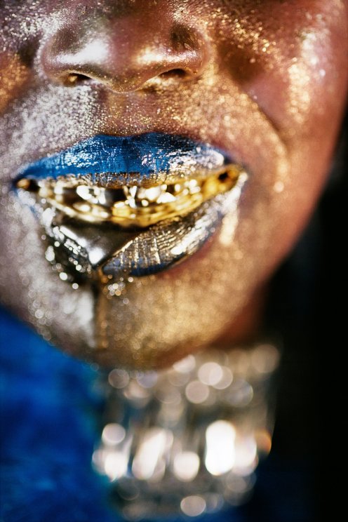 MARILYN MINTER, “Wangechi Gold #4,” 2009 (c-print) via Salon 94.