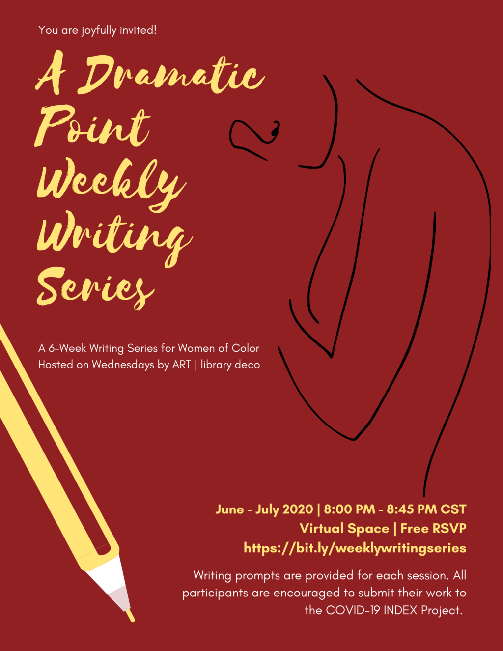 ART Events | A Dramatic Point Weekly Writing&nbsp;Series