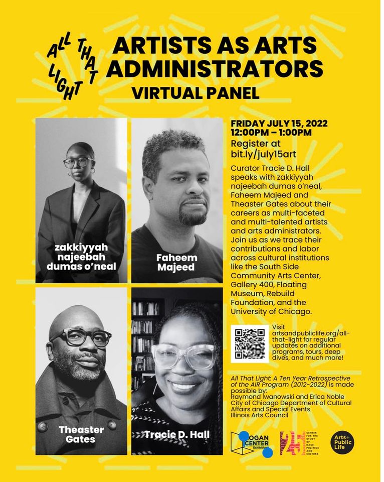 ART TALK | FREE VIRTUAL AFRICAN AMERICN ART PANEL: Artists as Arts Administrators