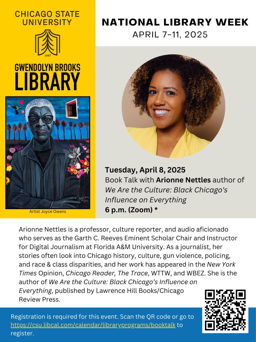 ART TALKS | National Library Week, Book Talk with Arionne Nettles