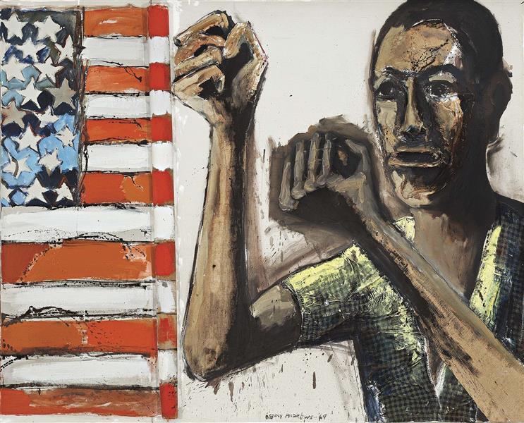 ART Expressionism | African AMerican Artists, Benny Andrews, (1969)