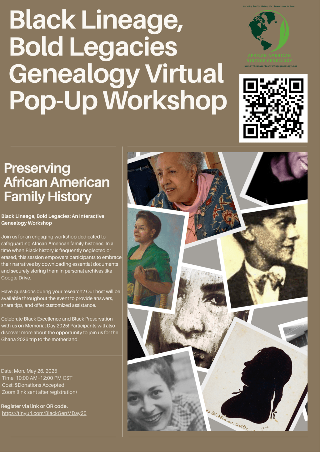 ART Research | Preserve Your Legacy: Join Us Memorial Day for “Black Lineage, Bold Legacies” Virtual Genealogy Workshop
